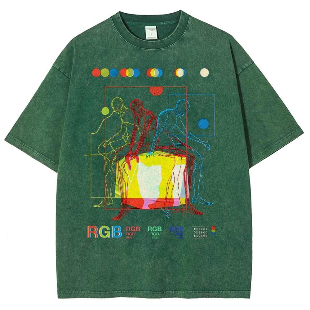 Meditation In Color Washed T-Shirt 