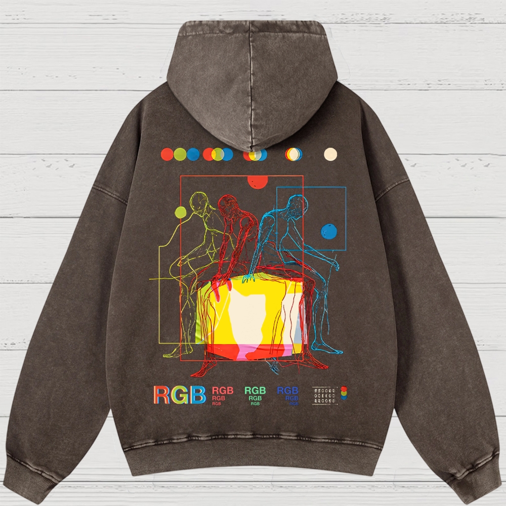 Meditation In Color Washed Hoodies 