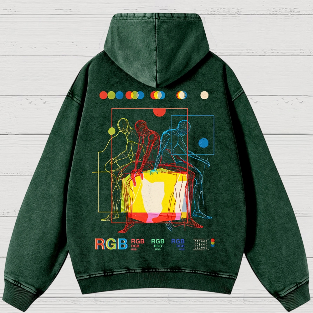 Meditation In Color Washed Hoodies 