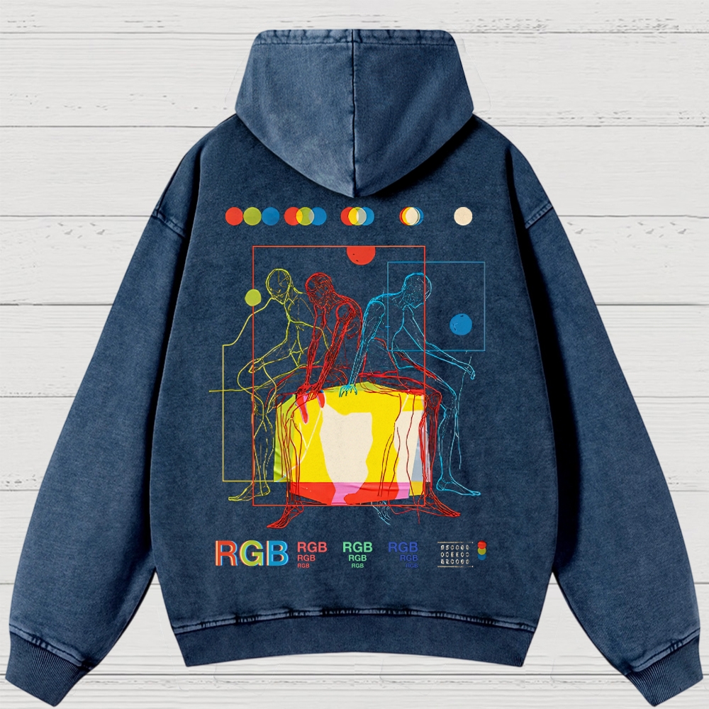 Meditation In Color Washed Hoodies 
