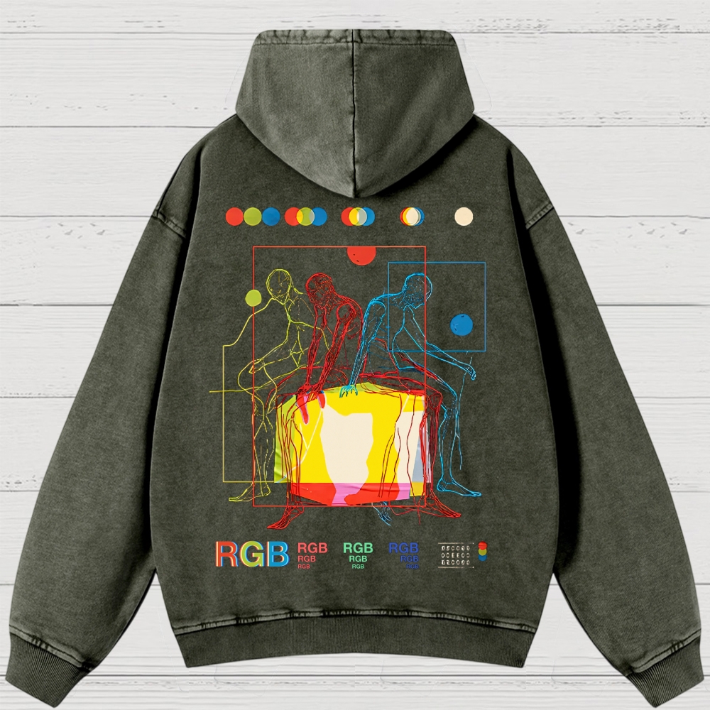 Meditation In Color Washed Hoodies 