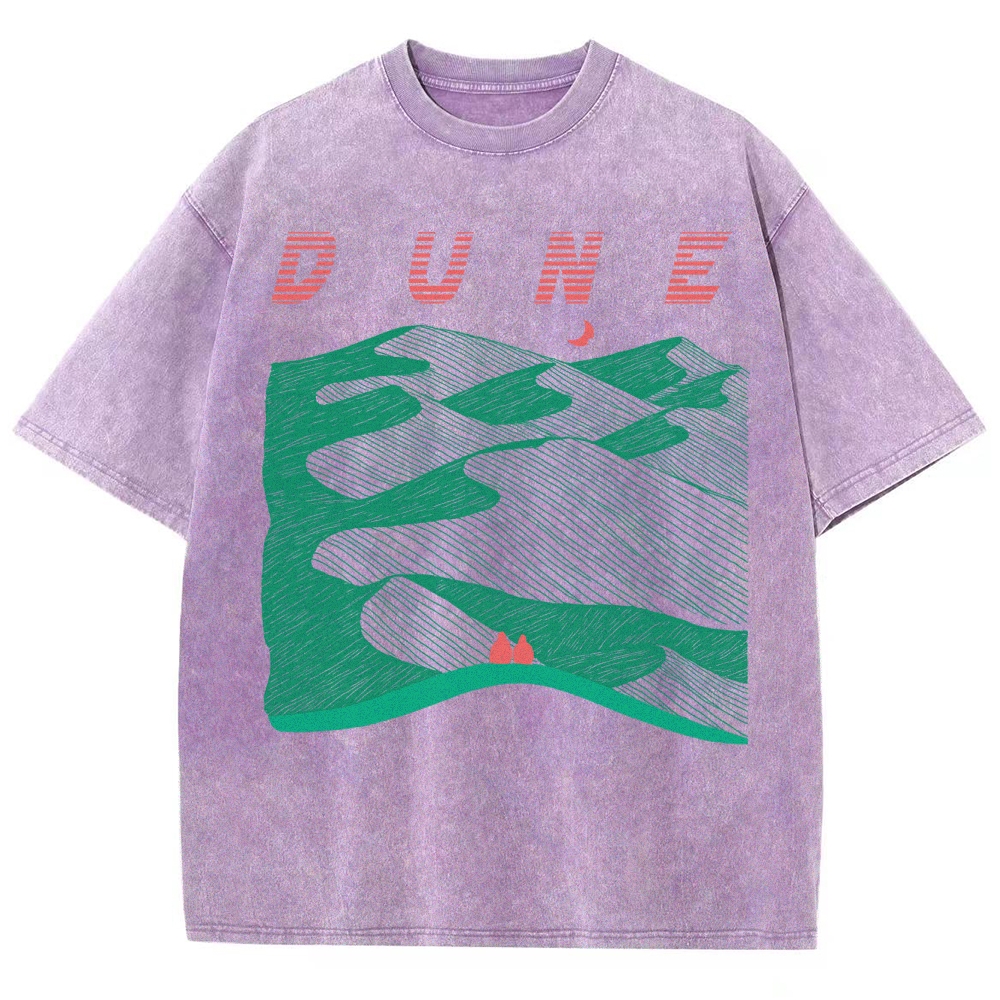 Desert Planet Red Moon Washed T-Shirt 