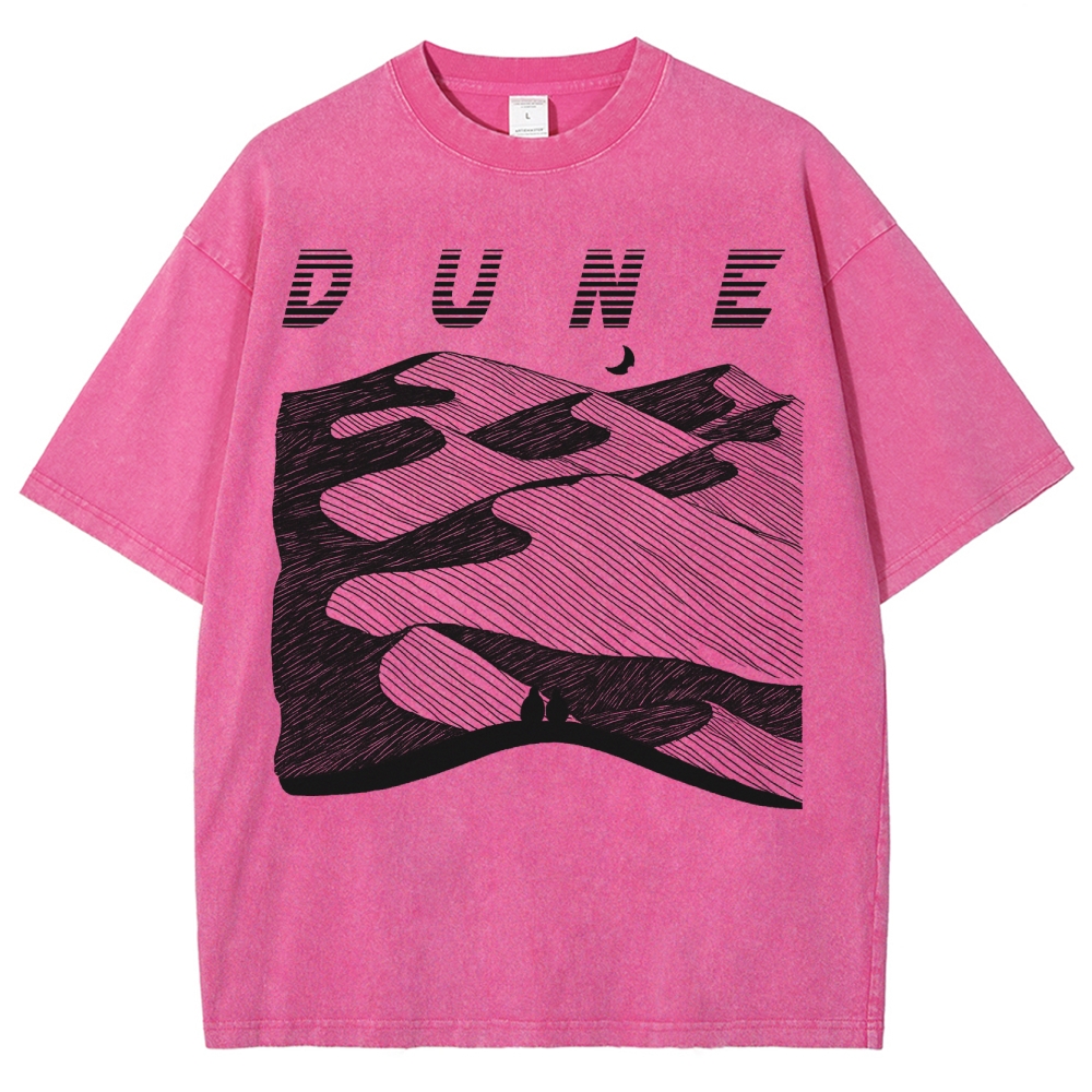 Desert Planet Red Moon Washed T-Shirt 
