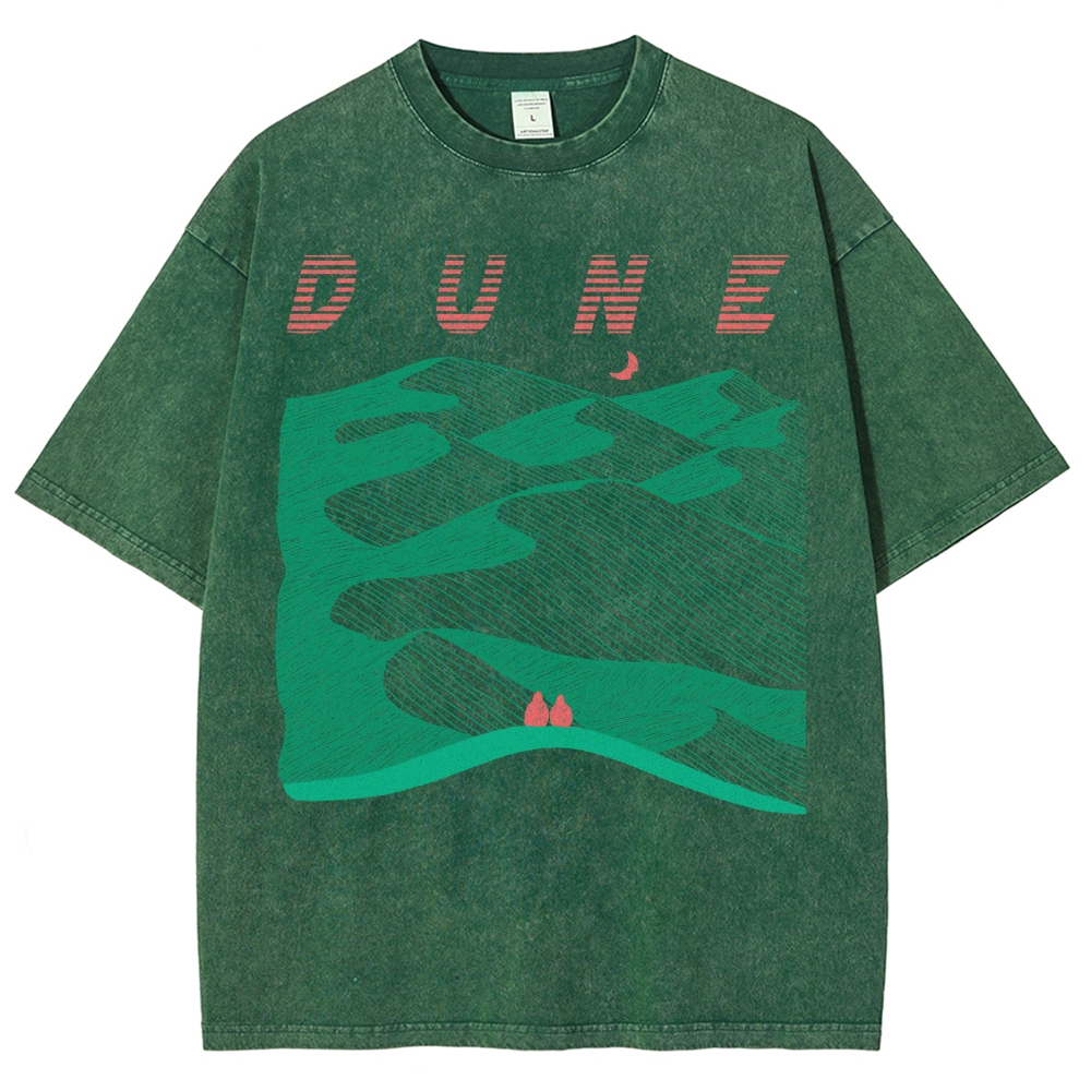 Desert Planet Red Moon Washed T-Shirt 