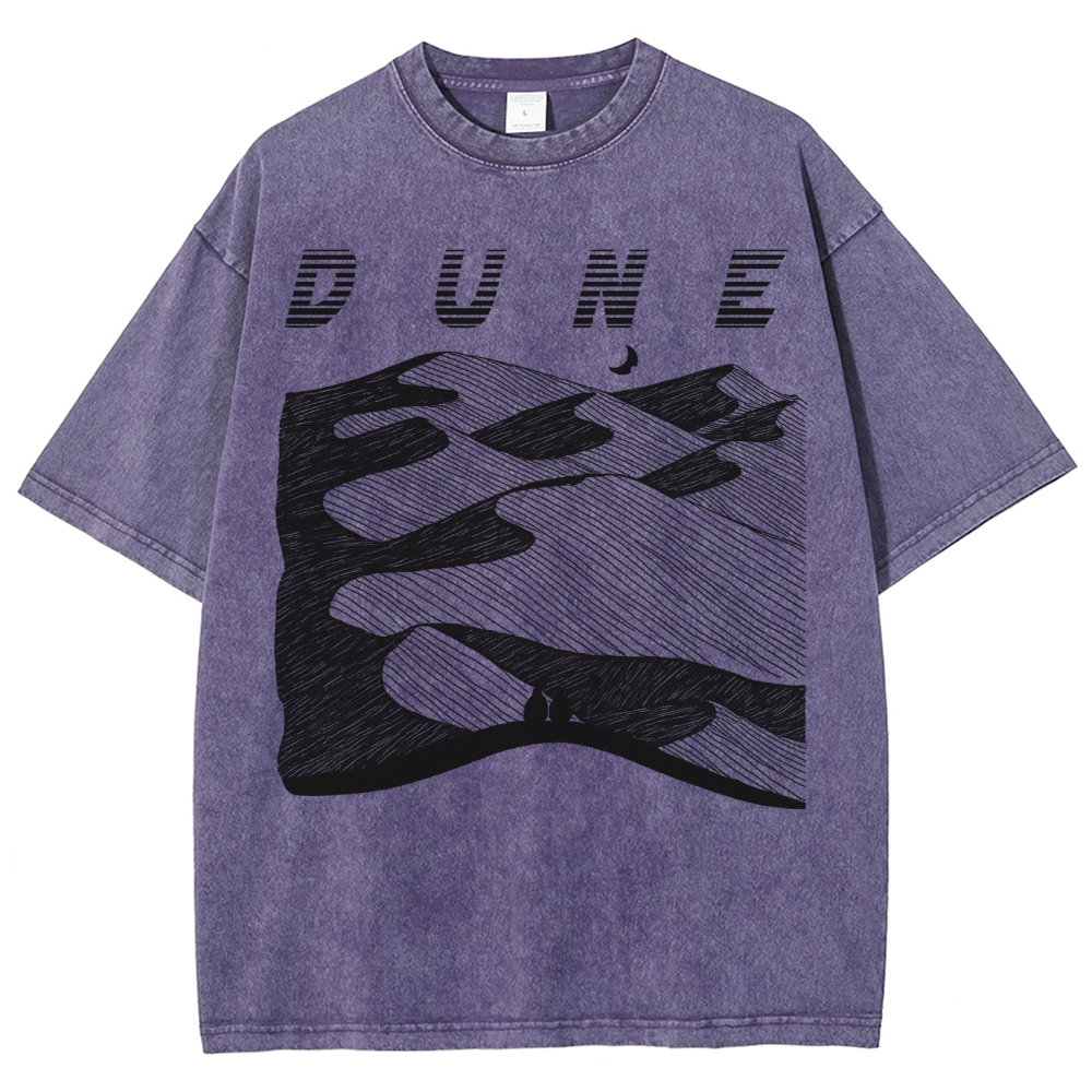 Desert Planet Red Moon Washed T-Shirt 