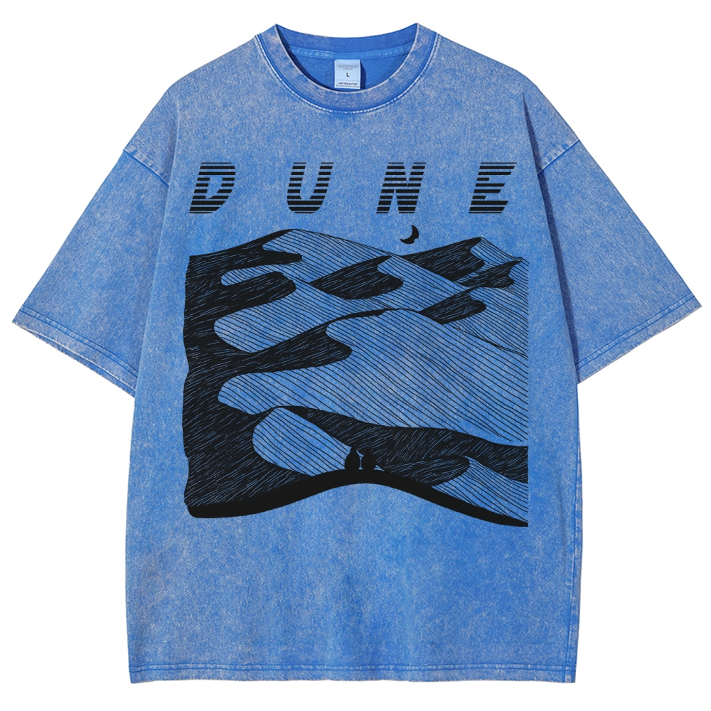 Desert Planet Red Moon Washed T-Shirt 