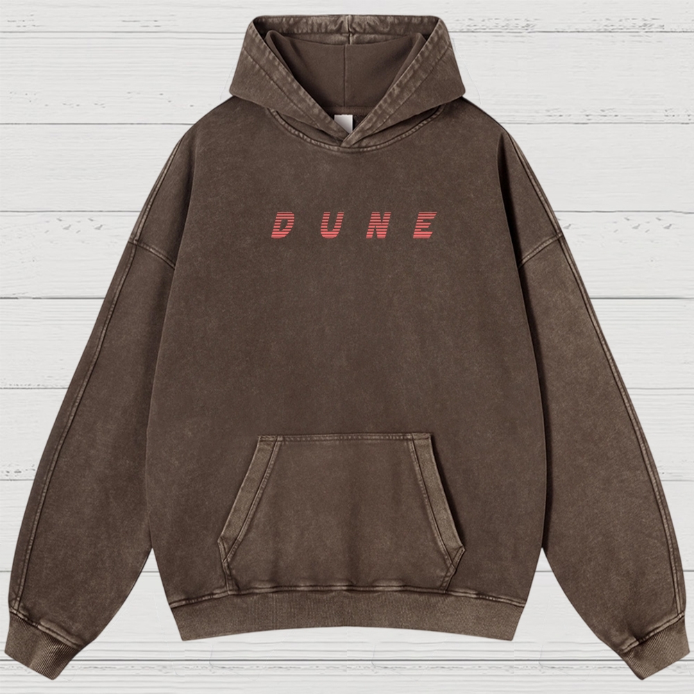 Desert Planet Red Moon Washed Hoodies 