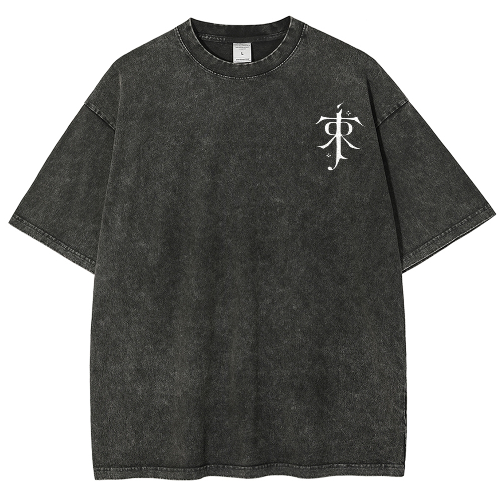 Fantasy Realm Map Washed T-Shirt 