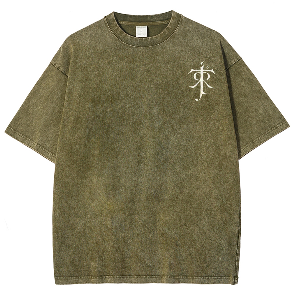 Fantasy Realm Map Washed T-Shirt 