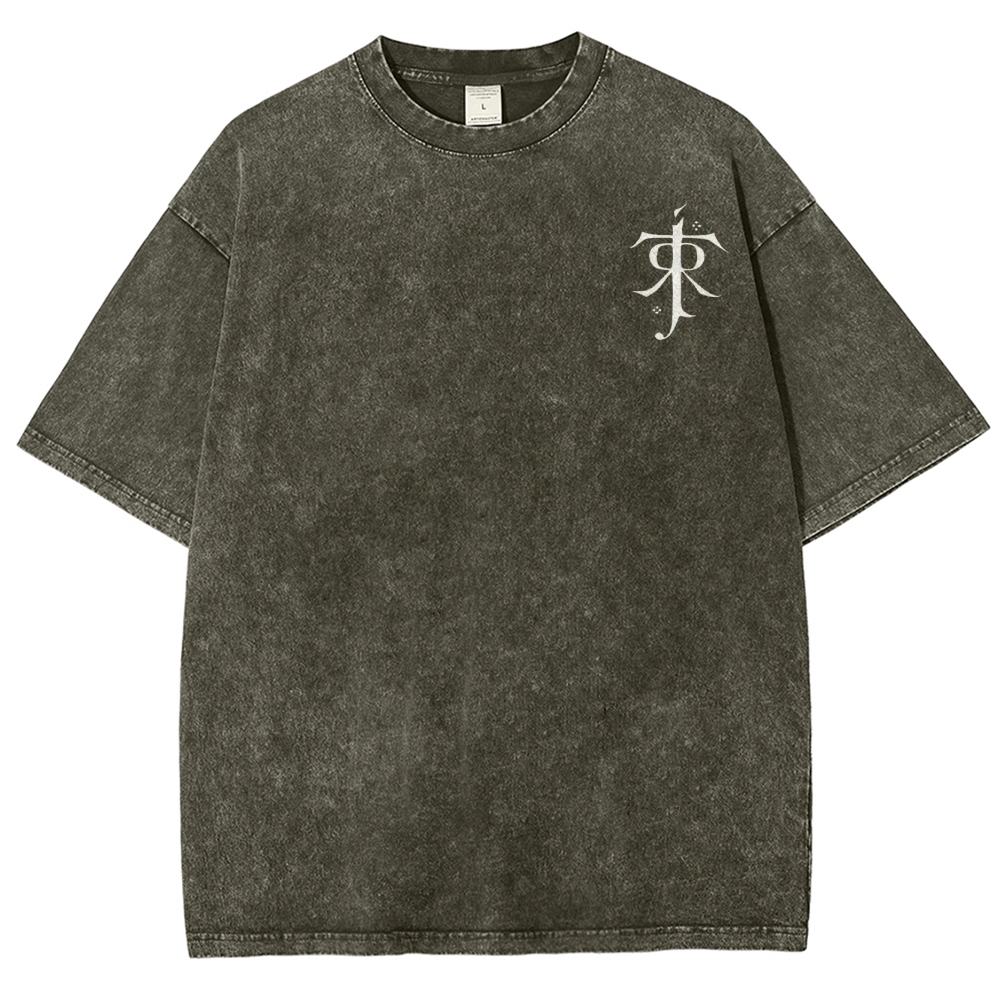 Fantasy Realm Map Washed T-Shirt 