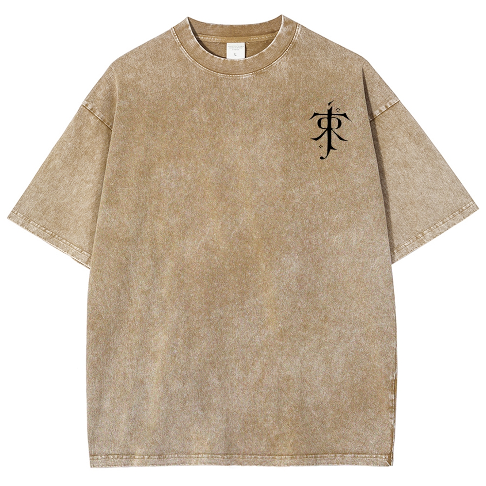 Fantasy Realm Map Washed T-Shirt 