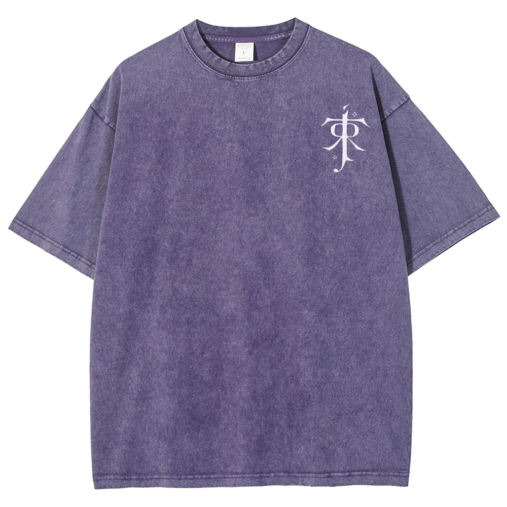 Fantasy Realm Map Washed T-Shirt 