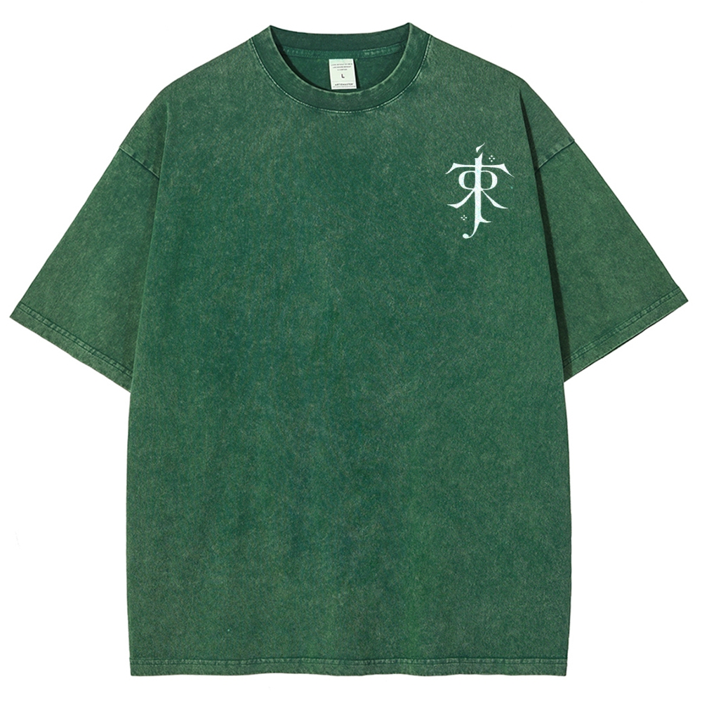 Fantasy Realm Map Washed T-Shirt 