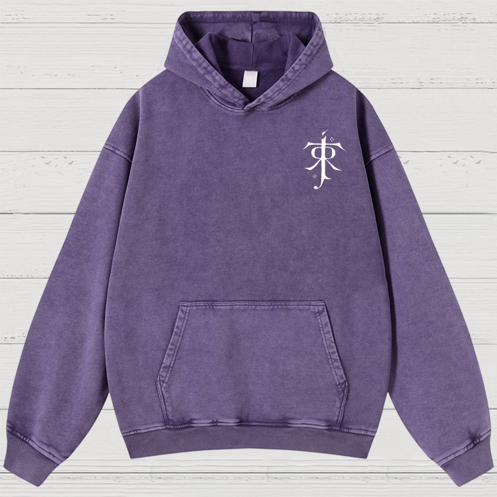 Fantasy Realm Map Washed Hoodies 