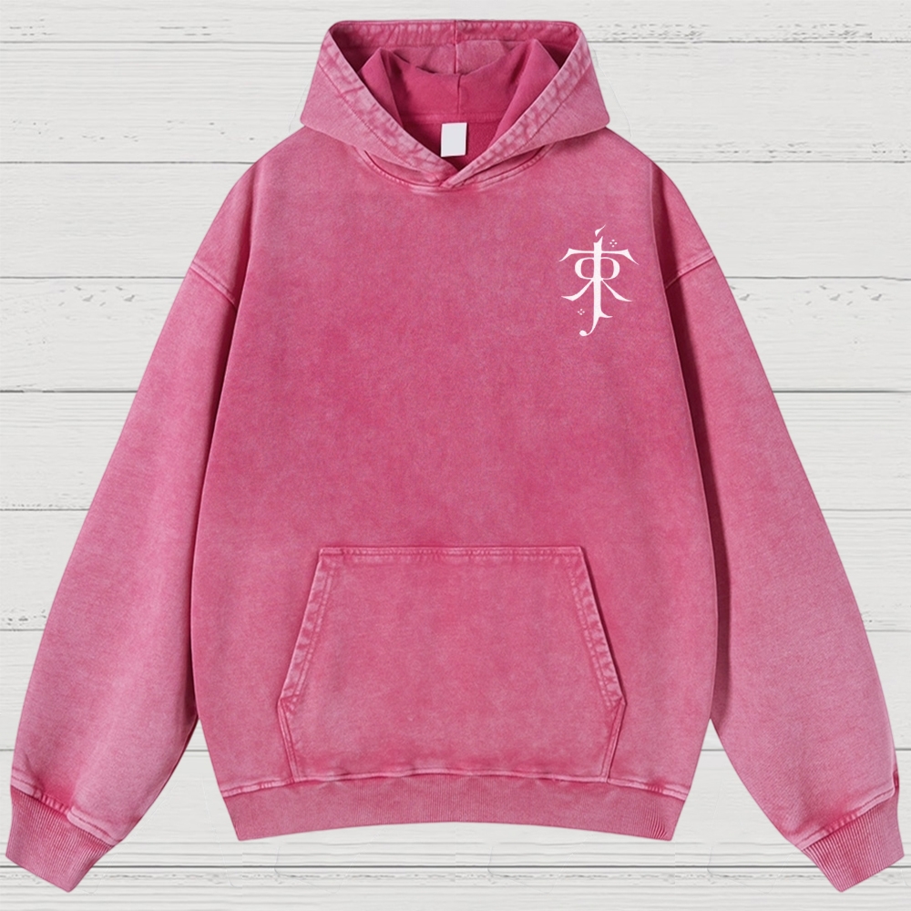 Fantasy Realm Map Washed Hoodies 