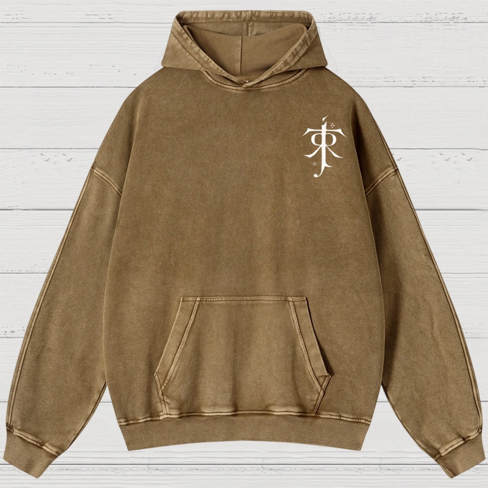 Fantasy Realm Map Washed Hoodies 