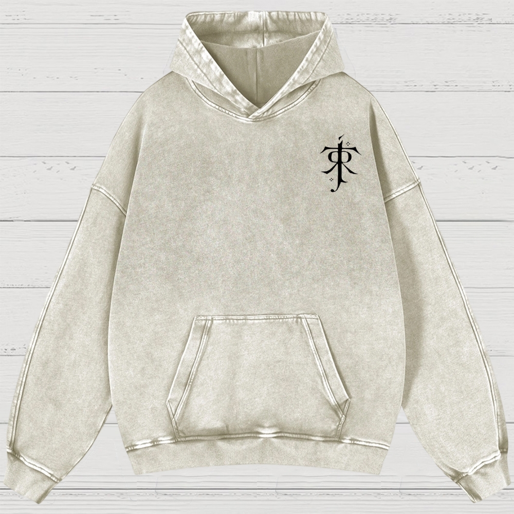 Fantasy Realm Map Washed Hoodies 