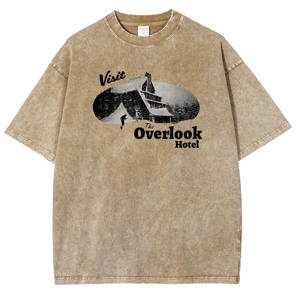 Overlook Hotel Maze & Retro Graphic Washed T-Shirt