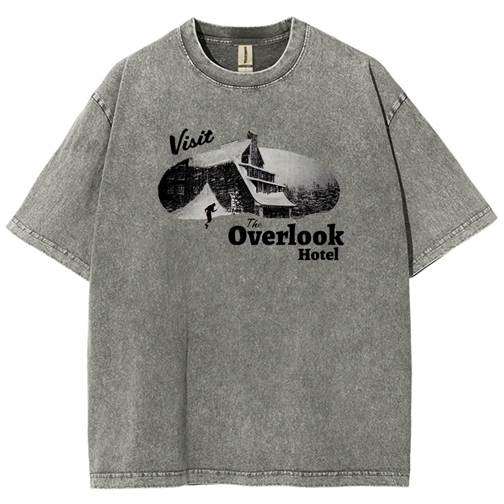 Overlook Hotel Maze & Retro Graphic Washed T-Shirt