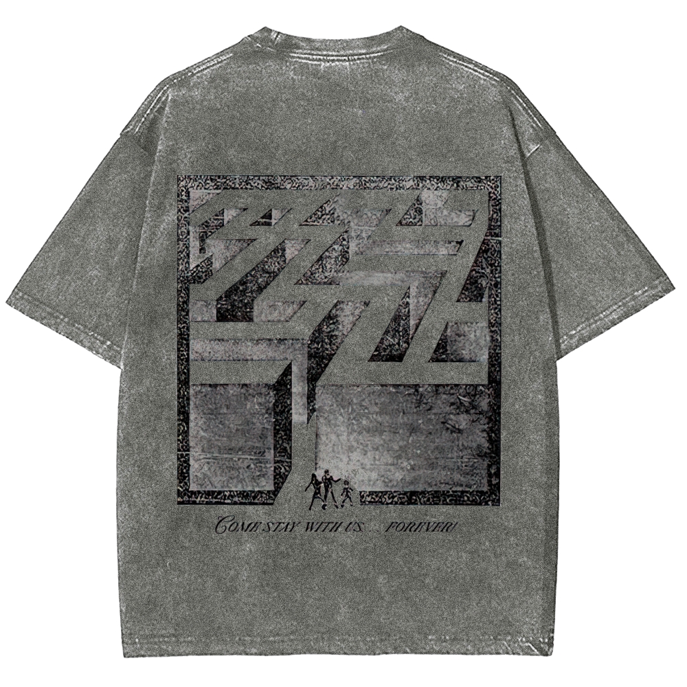 Overlook Hotel Maze & Retro Graphic Washed T-Shirt