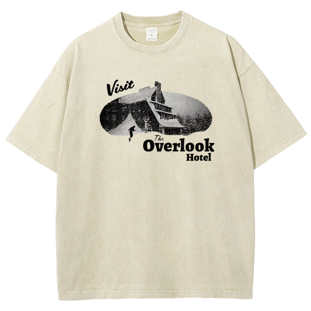 Overlook Hotel Maze & Retro Graphic Washed T-Shirt