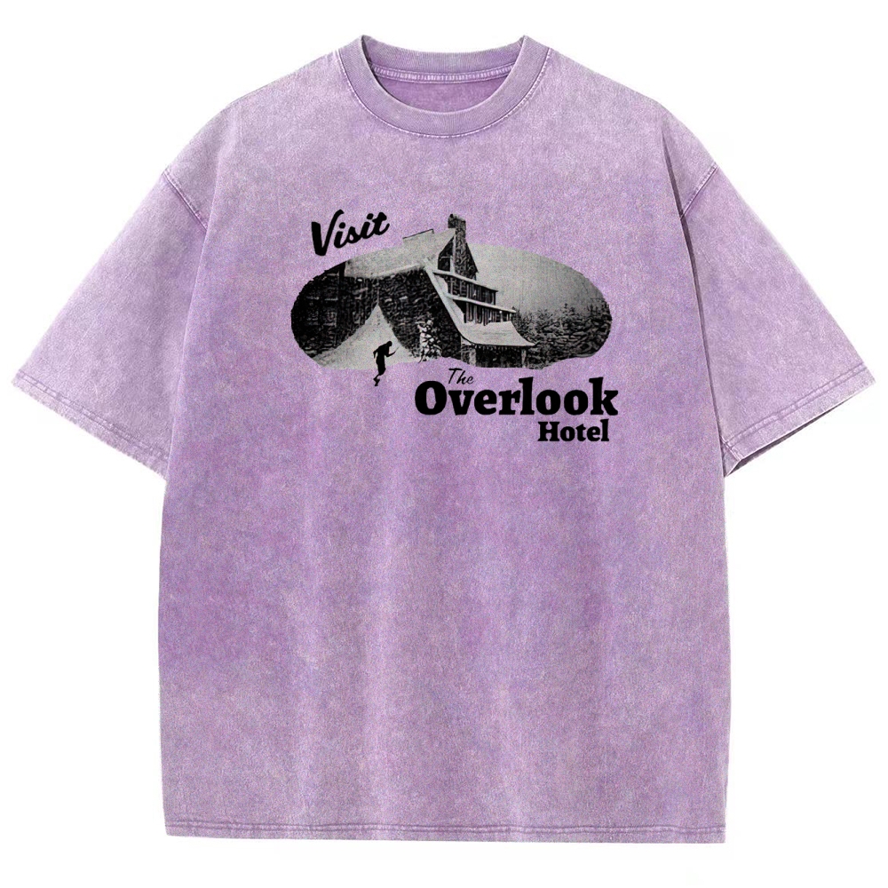 Overlook Hotel Maze & Retro Graphic Washed T-Shirt