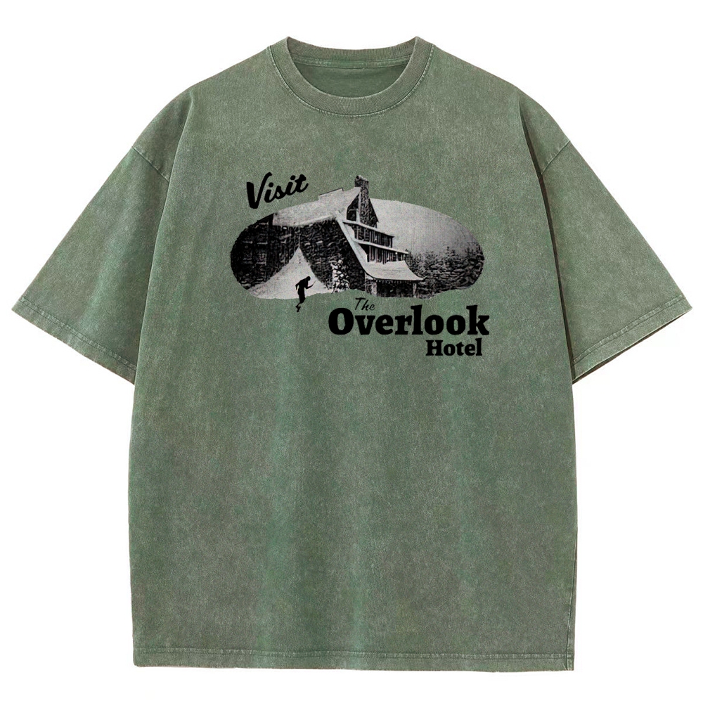 Overlook Hotel Maze & Retro Graphic Washed T-Shirt