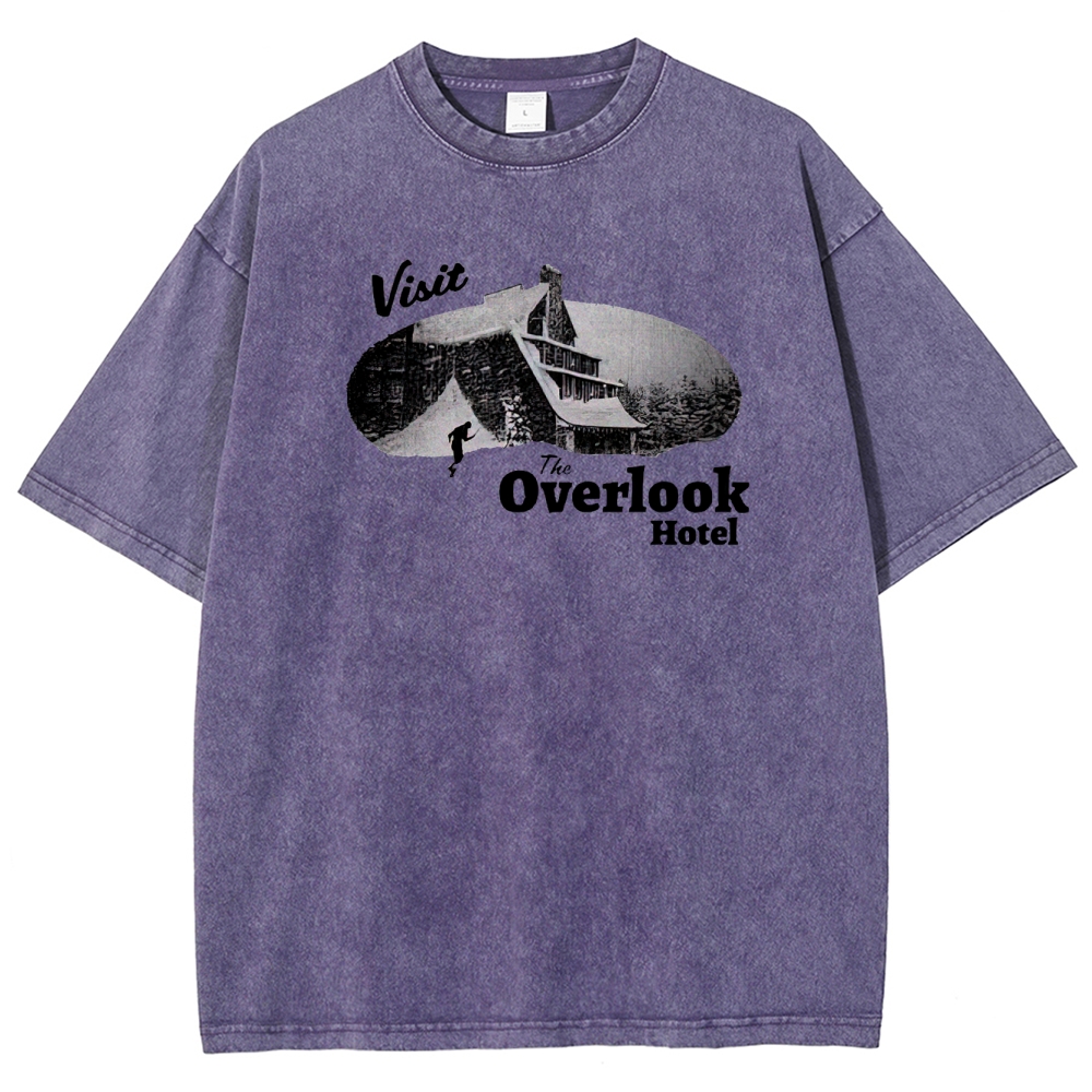 Overlook Hotel Maze & Retro Graphic Washed T-Shirt