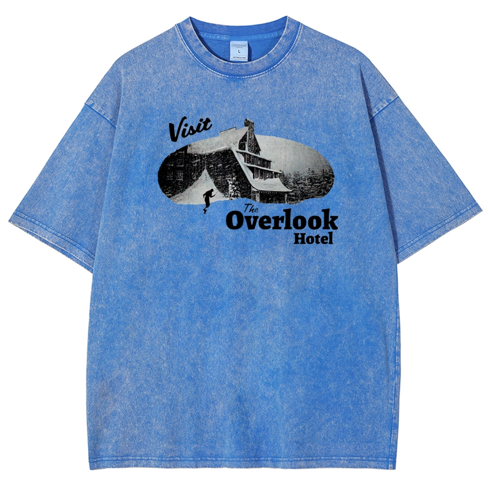 Overlook Hotel Maze & Retro Graphic Washed T-Shirt