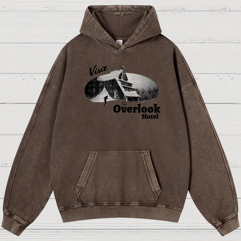 Overlook Hotel Maze & Retro Graphic Washed Hoodies