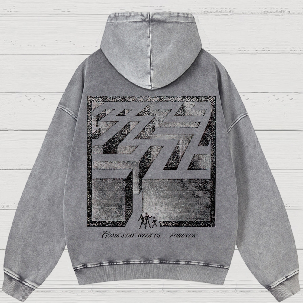 Overlook Hotel Maze & Retro Graphic Washed Hoodies