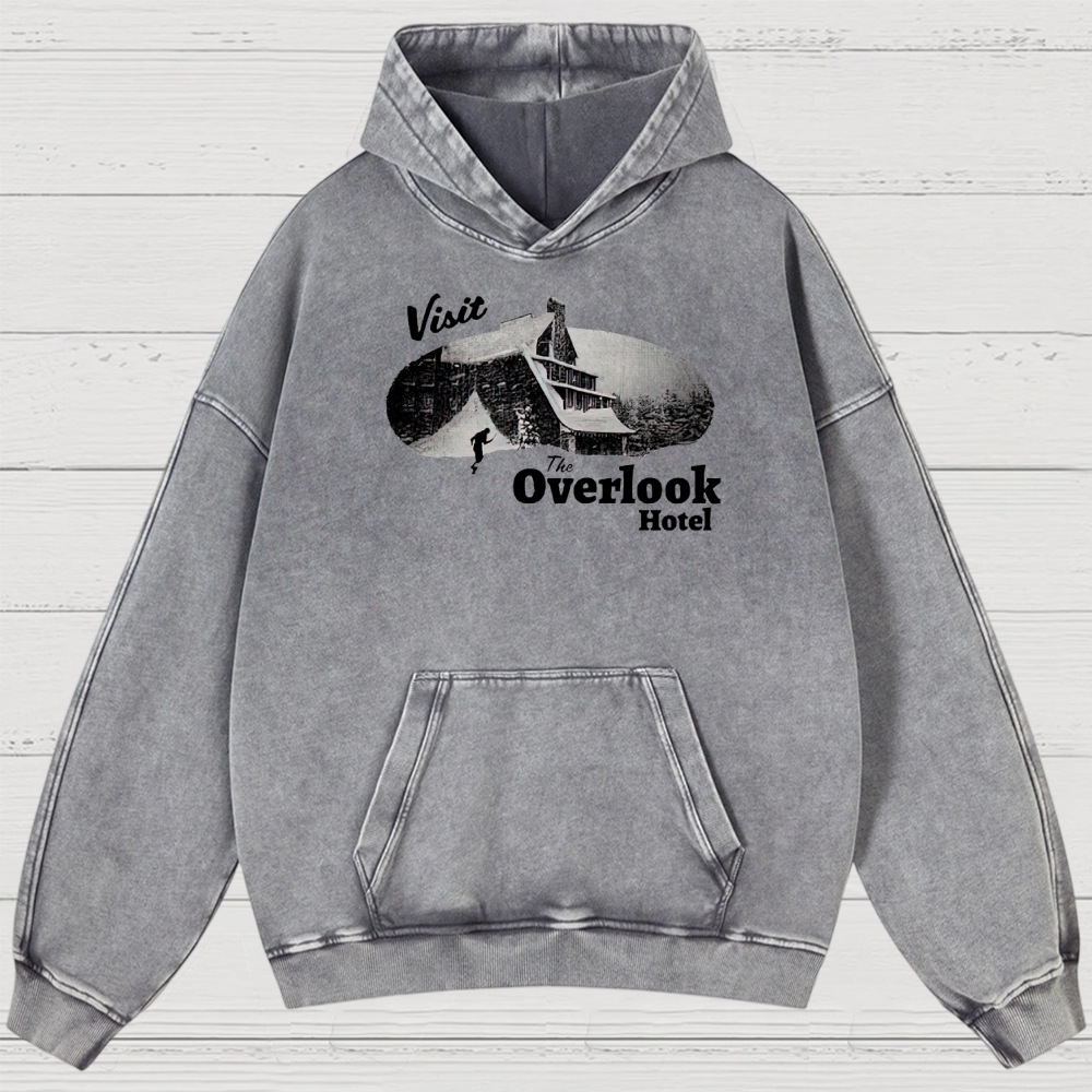 Overlook Hotel Maze & Retro Graphic Washed Hoodies
