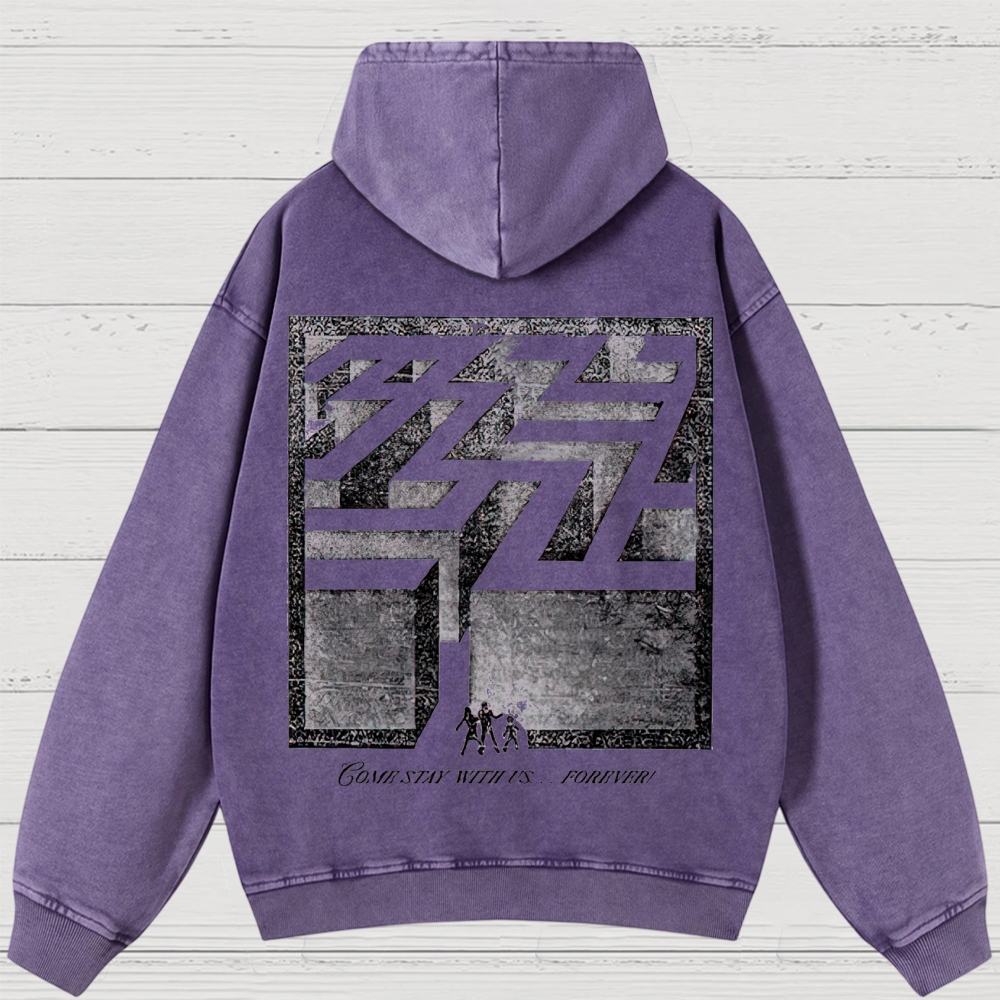 Overlook Hotel Maze & Retro Graphic Washed Hoodies