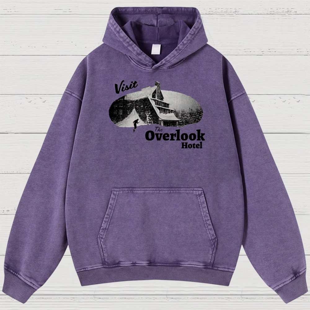 Overlook Hotel Maze & Retro Graphic Washed Hoodies
