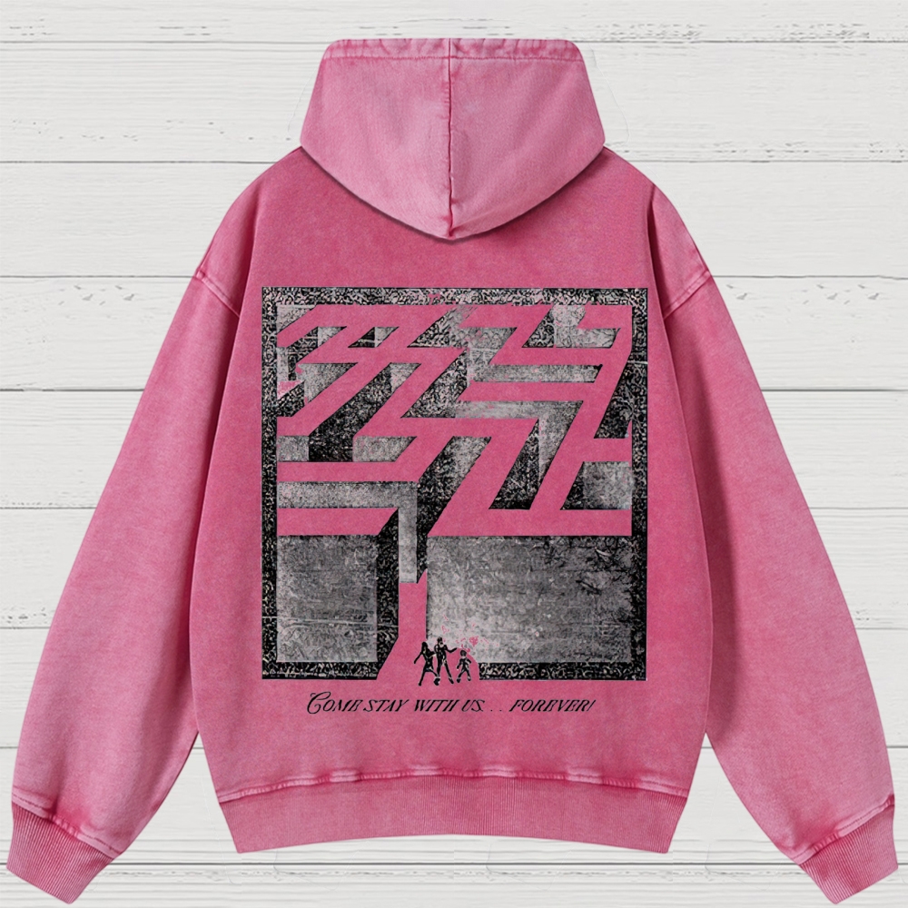 Overlook Hotel Maze & Retro Graphic Washed Hoodies