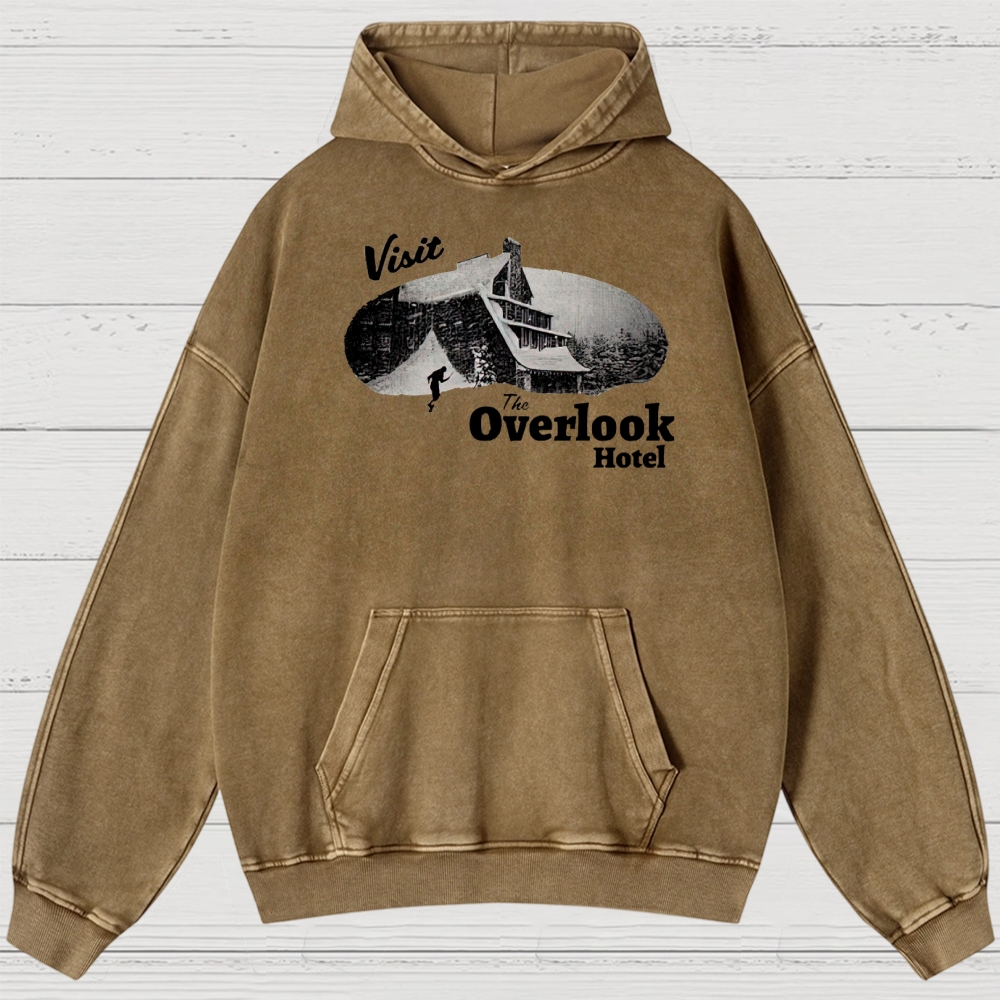 Overlook Hotel Maze & Retro Graphic Washed Hoodies