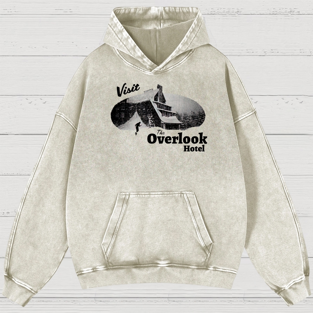 Overlook Hotel Maze & Retro Graphic Washed Hoodies