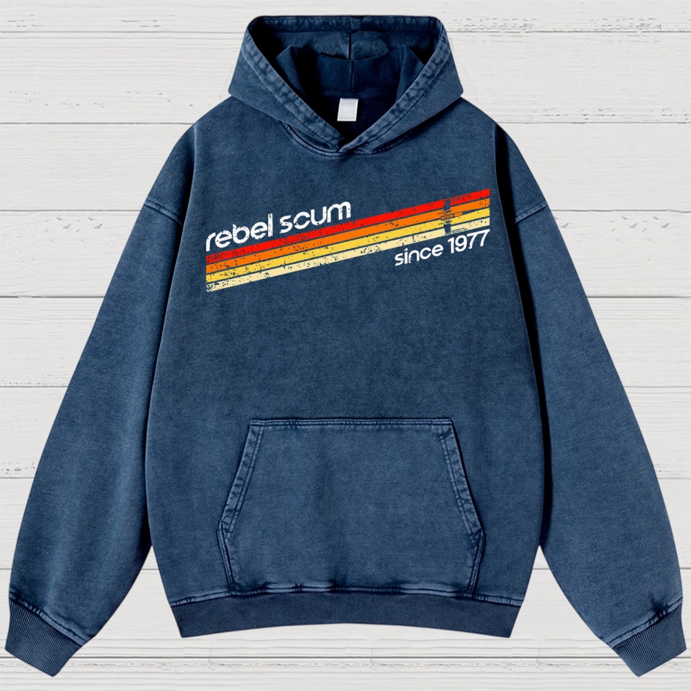 Vintage Sci-Fi Resistance Washed Hoodies 