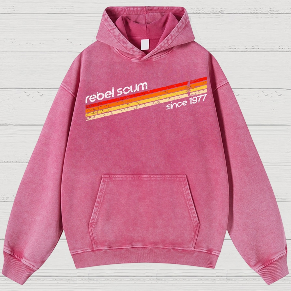 Vintage Sci-Fi Resistance Washed Hoodies 