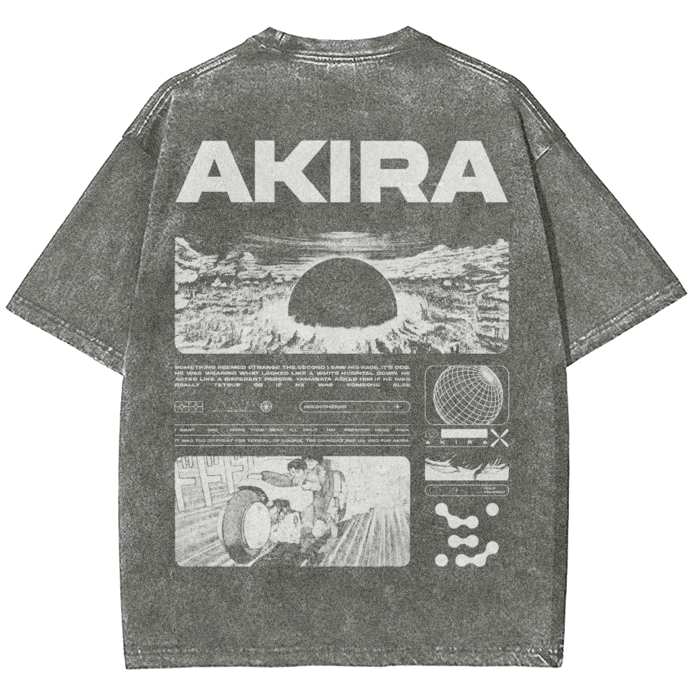 Cyberpunk Psychic Grid Washed T-Shirt 