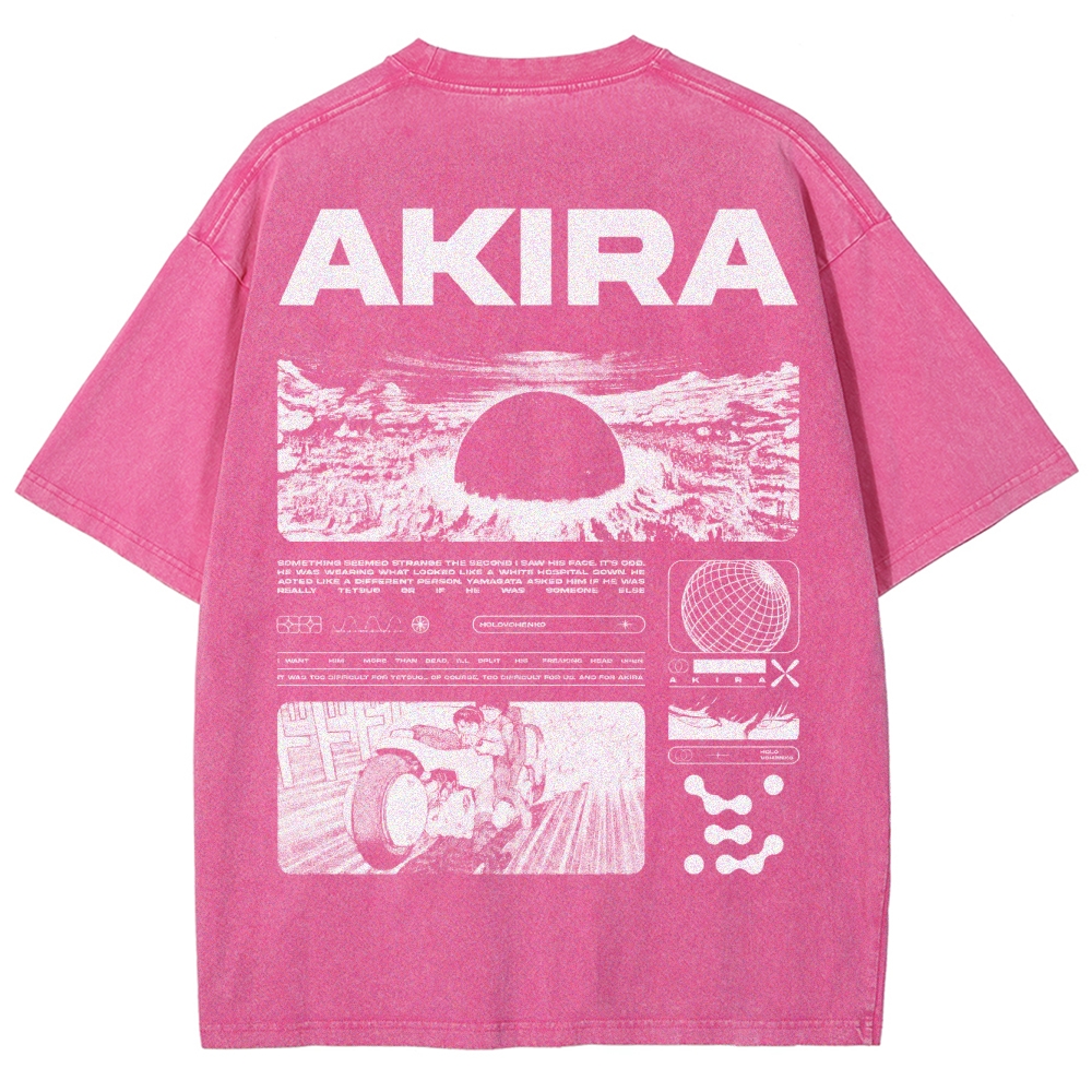 Cyberpunk Psychic Grid Washed T-Shirt 