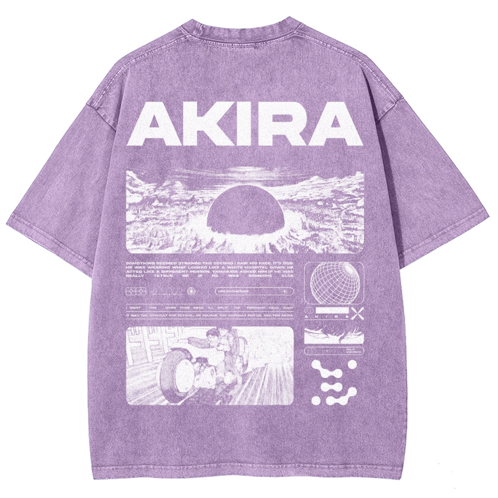 Cyberpunk Psychic Grid Washed T-Shirt 