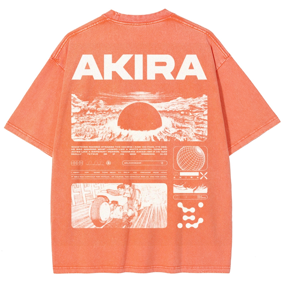 Cyberpunk Psychic Grid Washed T-Shirt 