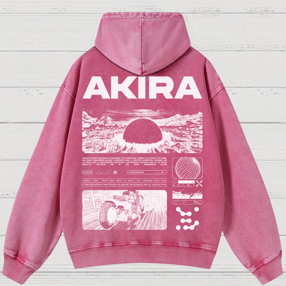 Cyberpunk Psychic Grid Washed Hoodies 