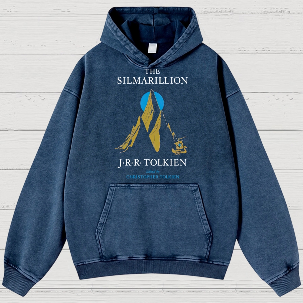 Mythic Mountains & Swan Ship Fantasy Washed Hoodies 