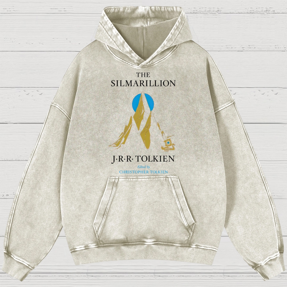 Mythic Mountains & Swan Ship Fantasy Washed Hoodies 