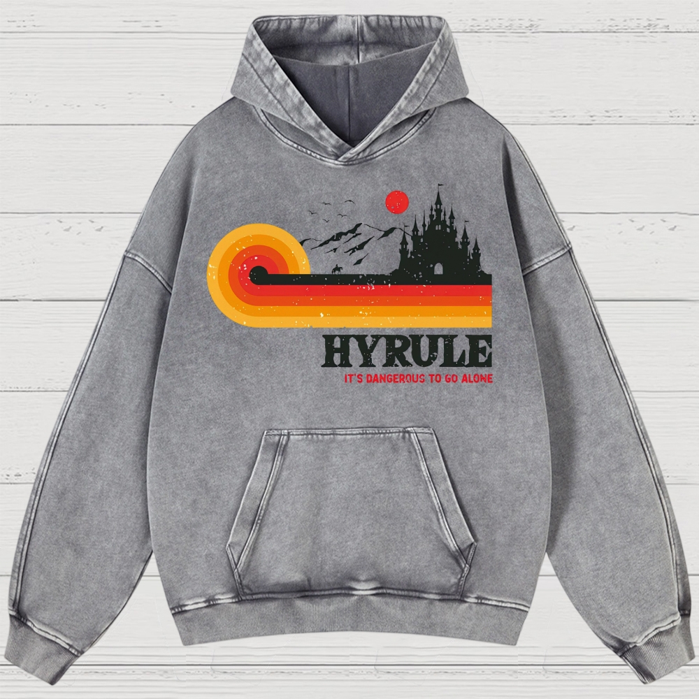 Fantasy Kingdom Sunset Adventure Washed Hoodies 