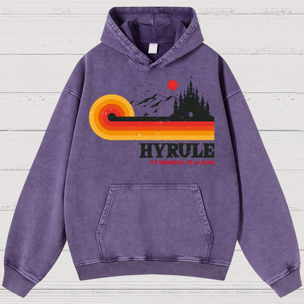 Fantasy Kingdom Sunset Adventure Washed Hoodies 