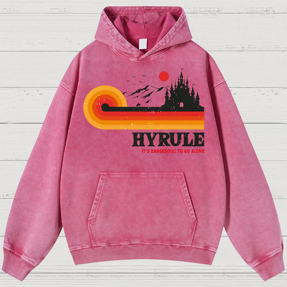Fantasy Kingdom Sunset Adventure Washed Hoodies 