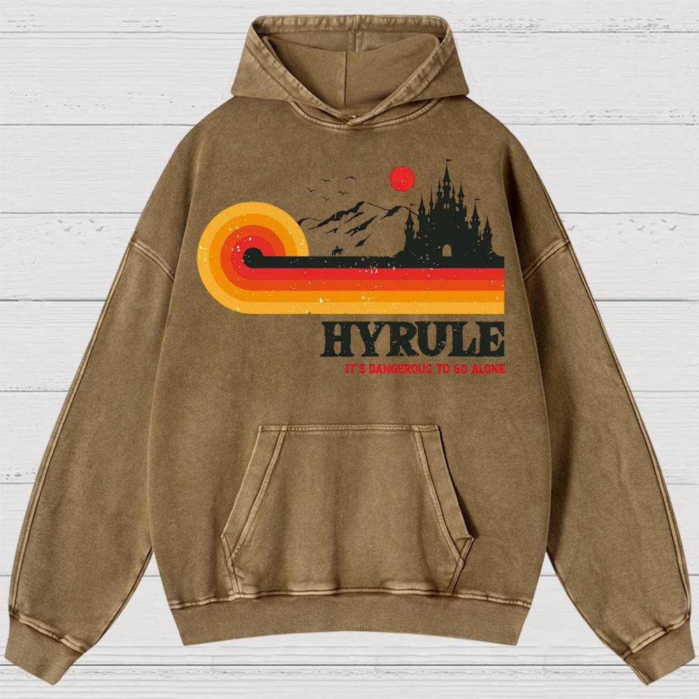 Fantasy Kingdom Sunset Adventure Washed Hoodies 